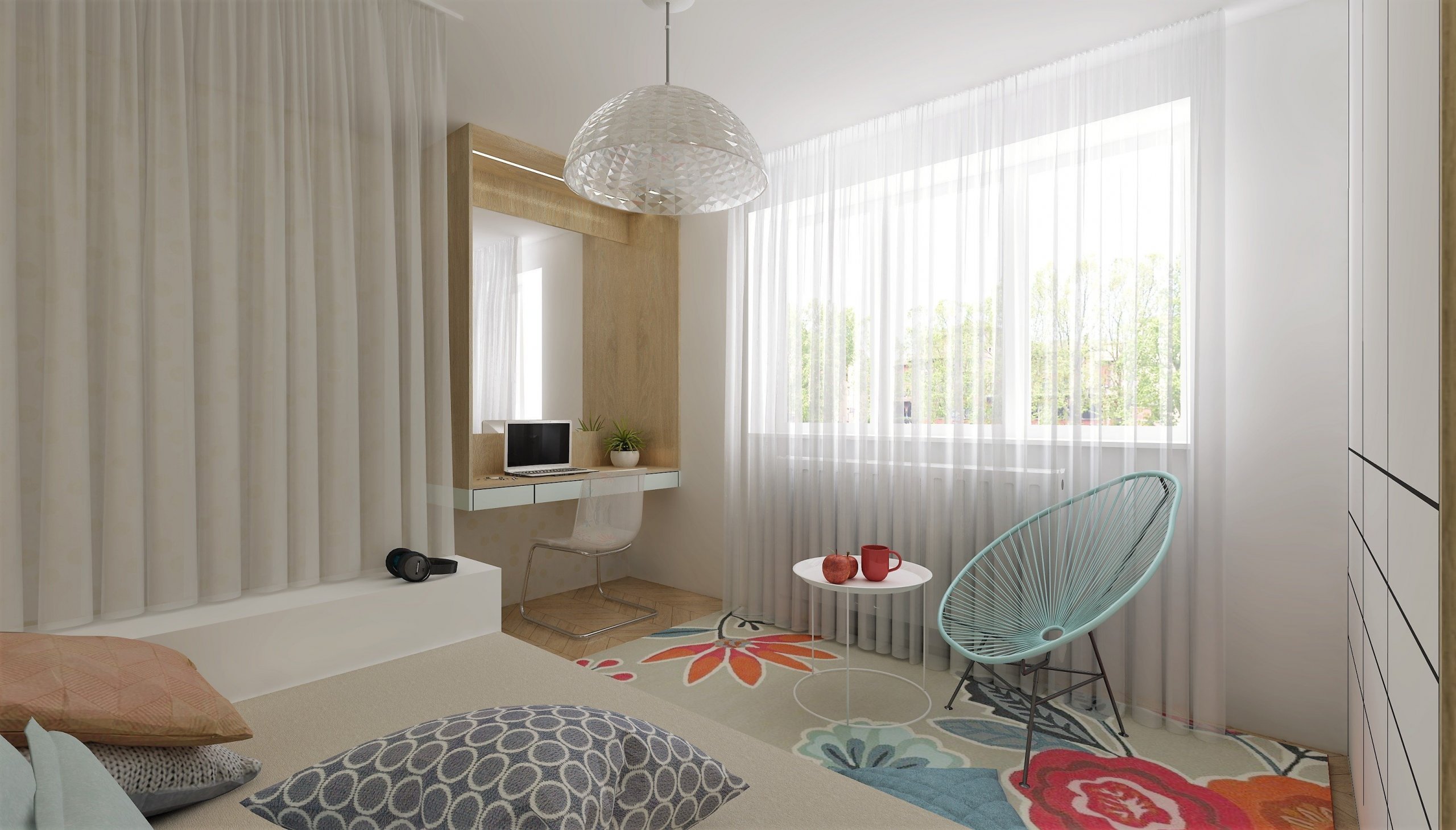 V malém 3+1 dopřála maminka dvou starších teenagerů každému z nich vlastní pokoj a obývací pokoj tak musí být multifunkční - &nbsp;slouží zároveň jako jídelna,…