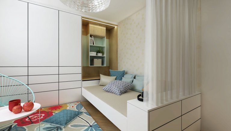 V malém 3+1 dopřála maminka dvou starších teenagerů každému z nich vlastní pokoj a obývací pokoj tak musí být multifunkční - &nbsp;slouží zároveň jako jídelna,…