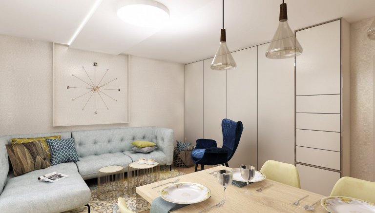 V malém 3+1 dopřála maminka dvou starších teenagerů každému z nich vlastní pokoj a obývací pokoj tak musí být multifunkční - &nbsp;slouží zároveň jako jídelna,…