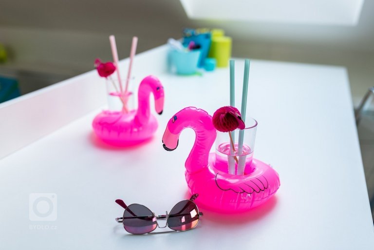 Prostorný slunný pokojíček je orientován na jih a je určen pro dvě holky &ndash; dvojčata.&nbsp; Podkroví nabízí dostatek místa pro hry i úložné prostory.…