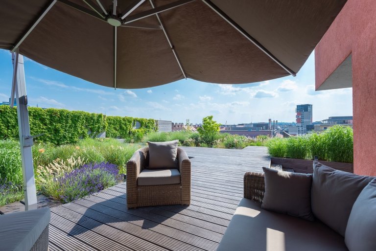 Bydlení se zahradou na střeše