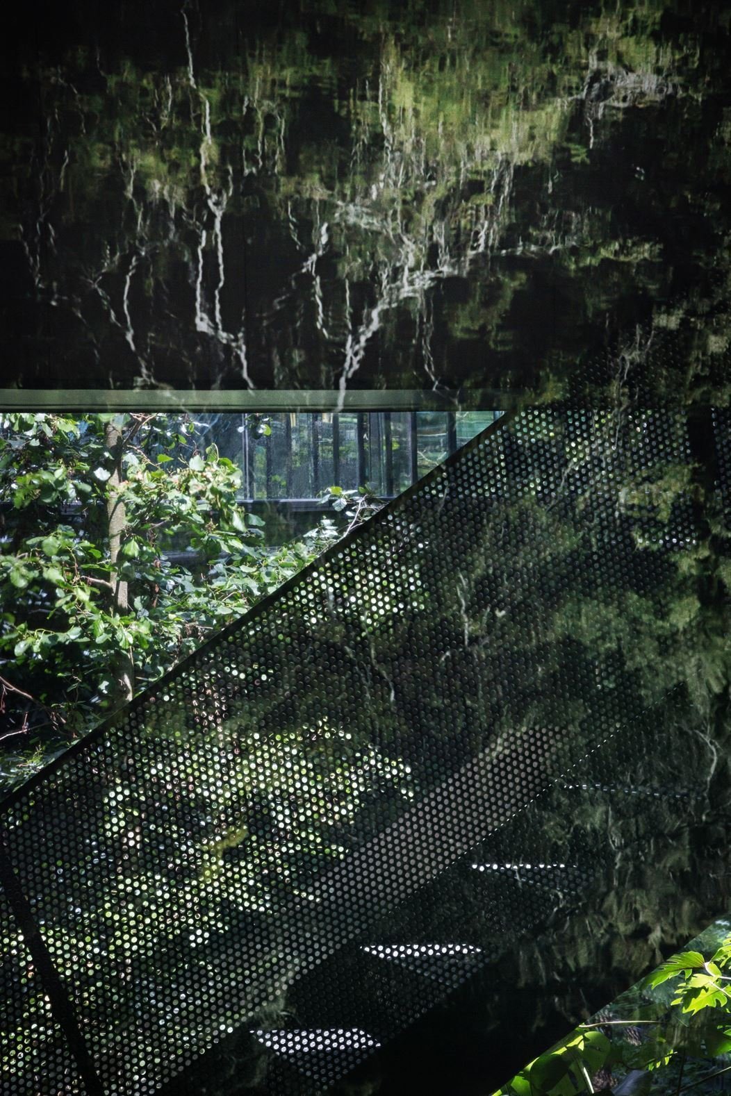 Dům, kde se ocel mísí se zelení