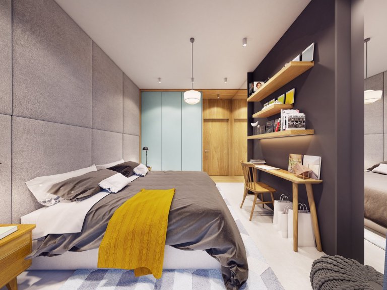 Funky moderní interiér s přírodními akcenty