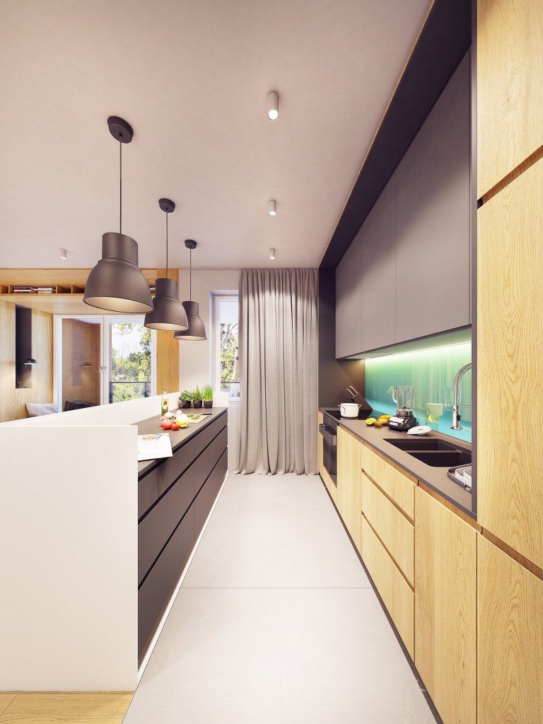 Funky moderní interiér s přírodními akcenty