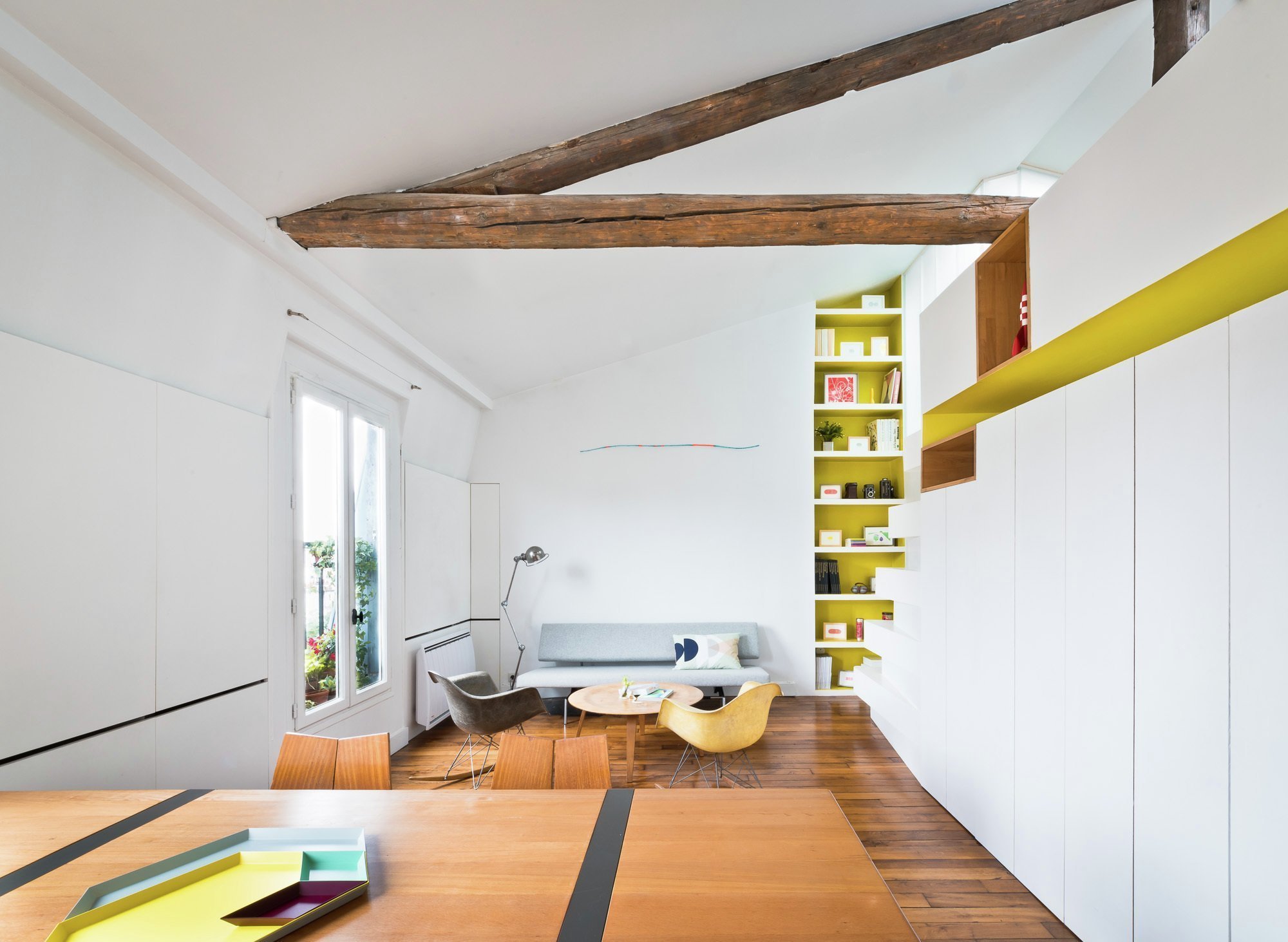 Podkrovní bydlení pro módní návrhářku