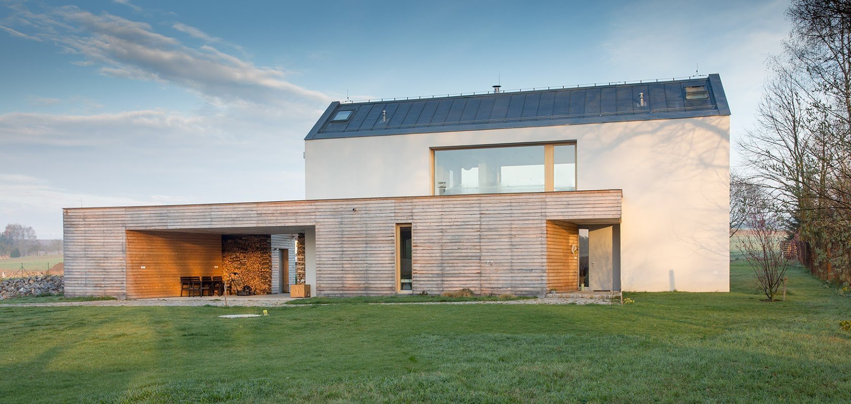 Rodinný dům na rovinaté stavební parcele