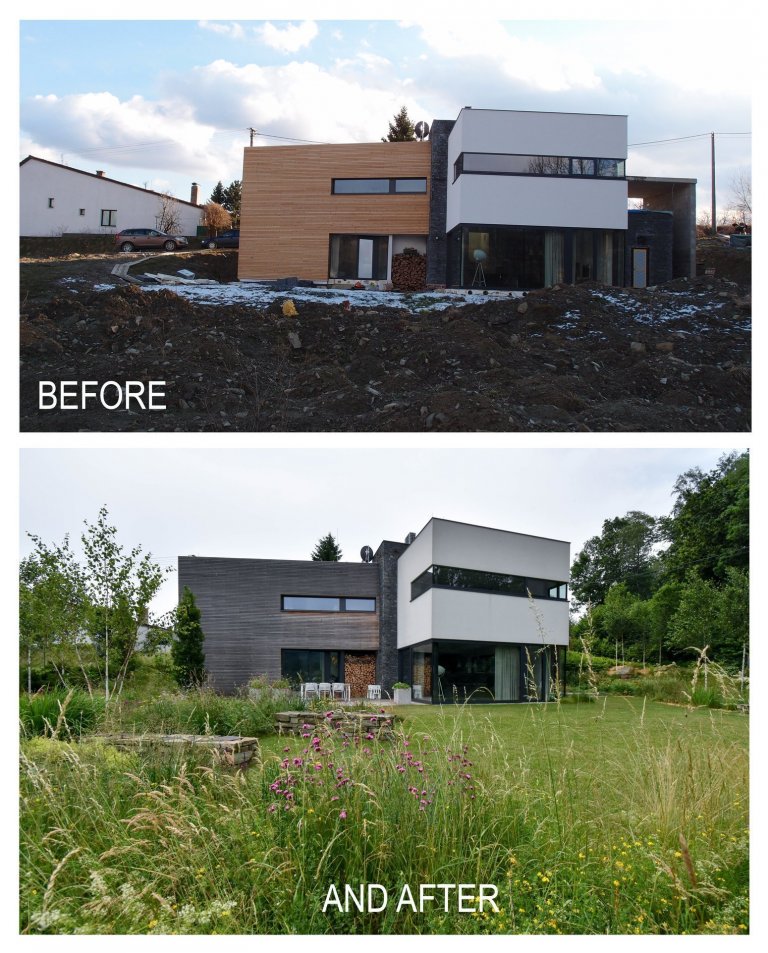 Pro nás lehce netypická destinace - přírodní zahrada u domu od&nbsp;Kamil Mrva Architects&nbsp;v Beskydech. Moderní dům, leč kolem ryze přírodní zahrada. Start…