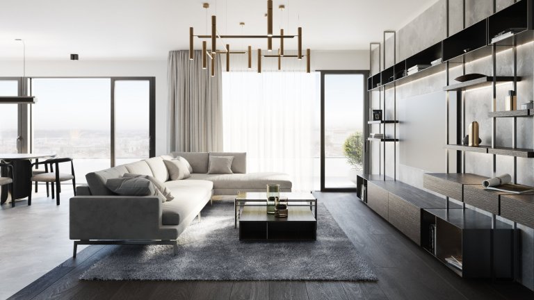 Prostorný byt situovaný v srdci Karlína je součástí nového rezidenčního projektu. Velkorysé prostory bytu jsou lemovány terasami, které dotváří soukromou oázu…