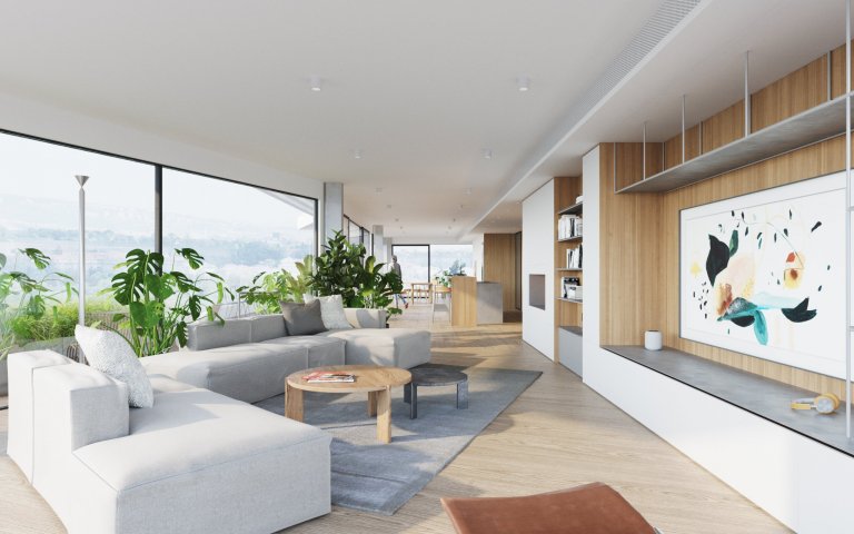 Modern penthouse s nekonečným výhledem