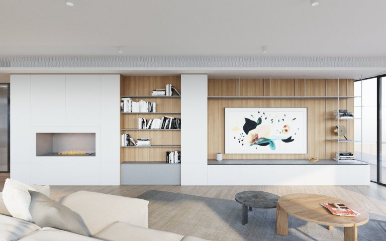 Nové bydlení pro našeho klienta se nachází v novém rezidenčním projektu na pravém břehu Vltavy. Nejvyšší podlaží penthousu je lemováno střešními terasami s…