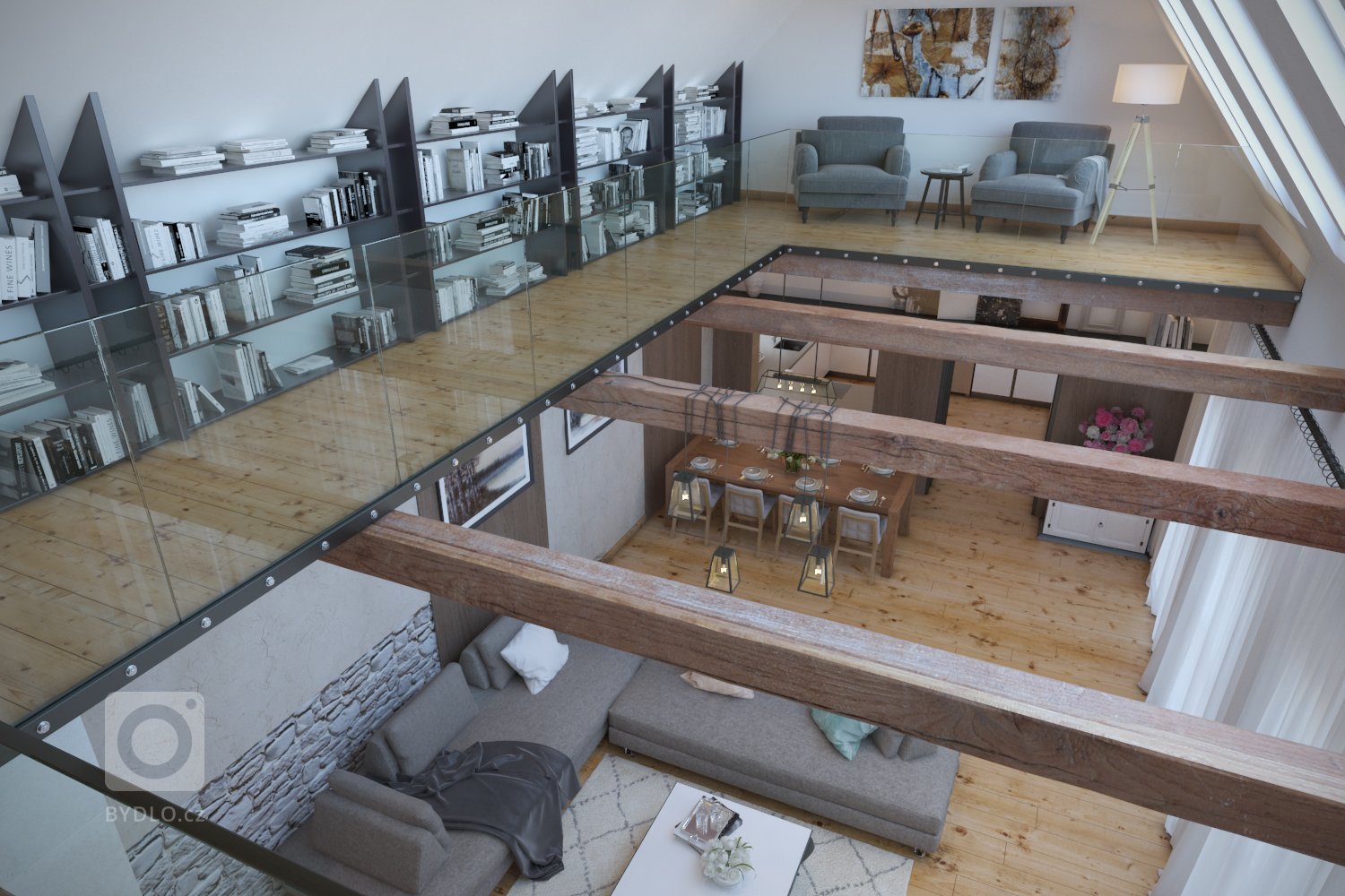 V projekte som vypracoval 3D vizualizácie pre štúdio DEZIRE INTERIORS s.r.o., ktoré riešilo návrh interiéru. Projekt sme začali vizualizovaním vstupnej chodby…