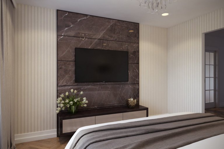 Návrh a vizualizácie luxusného bytu v Prahe. Projekt bol rozdelený do dvoch častí. V prvej časti som vypracoval vizualizácie pre obývaciu izbu spojenú s…