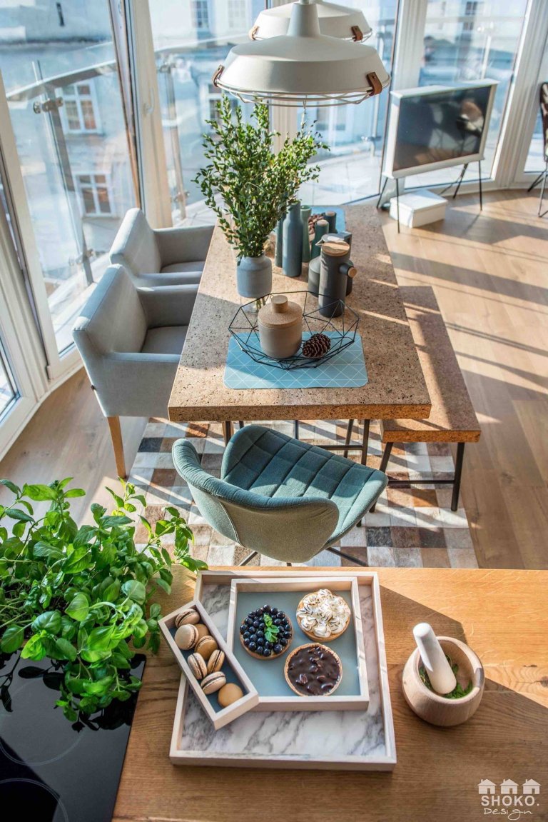 Byt ve skandinávském stylu  s panoramatickými okny