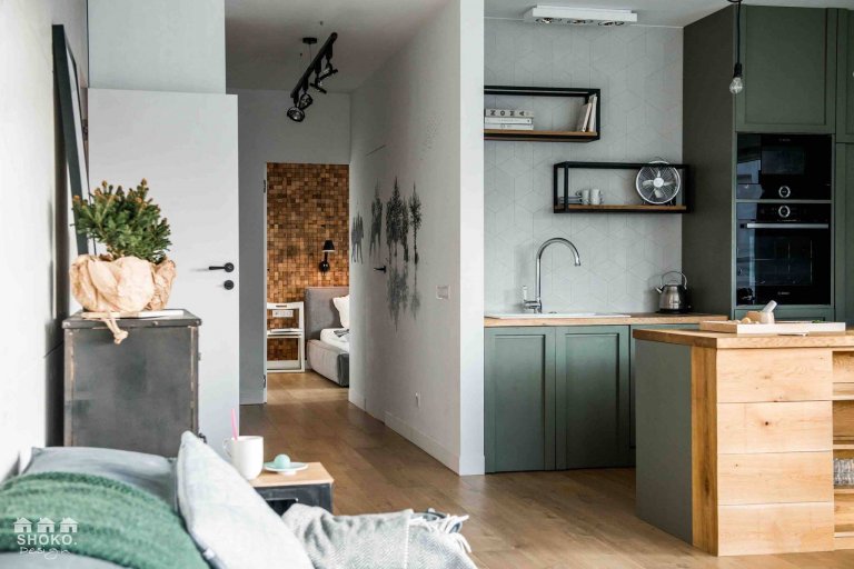 Byt ve skandinávském stylu  s panoramatickými okny