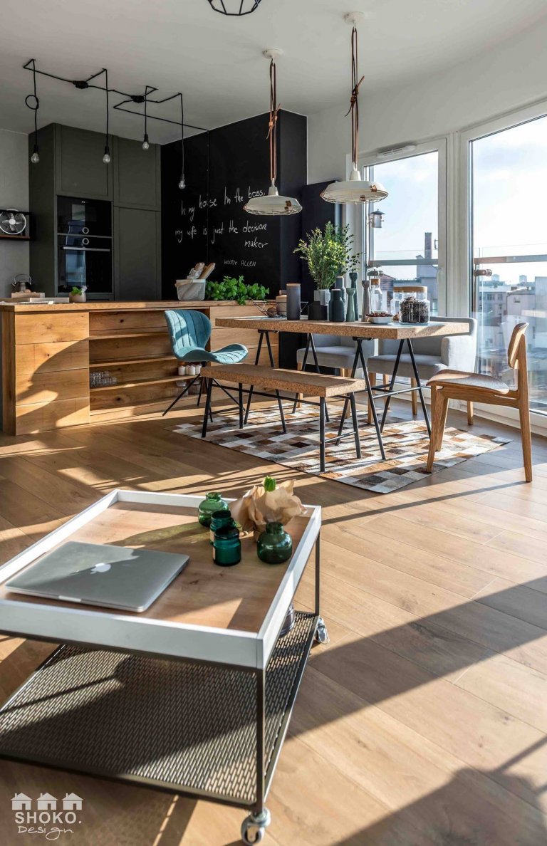 Byt ve skandinávském stylu  s panoramatickými okny