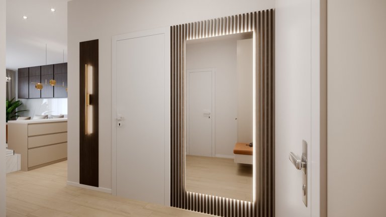 Predstavujeme vám luxusný interiérový design bytu ve Sky parku z interiérového štúdia&nbsp;PRUNUS.&nbsp;Terakotová farba v harmonickom interiéri navodí dobrú…