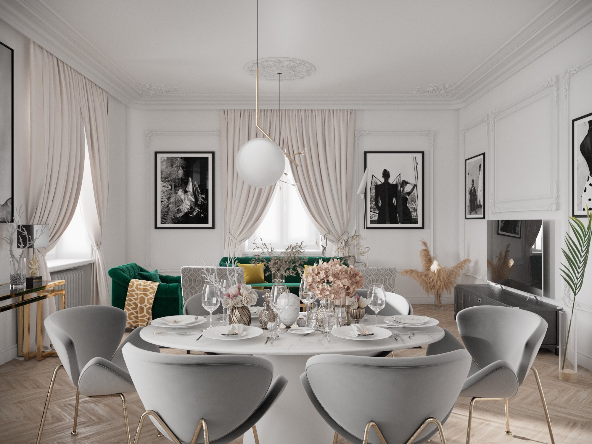 Vizualizace pro klientku, která zakoupila nemovitost jako investici na pronájem.&nbsp;

Záměrem bylo vytvořit lehký, světlý interiér, který bude zároveň…