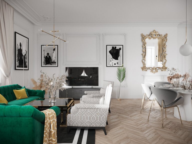 Vizualizace pro klientku, která zakoupila nemovitost jako investici na pronájem.&nbsp;

Záměrem bylo vytvořit lehký, světlý interiér, který bude zároveň…