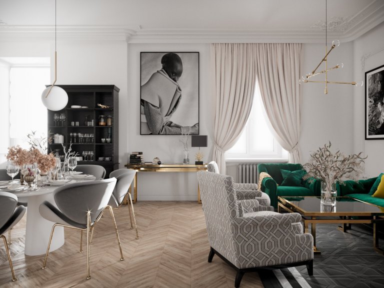 Vizualizace pro klientku, která zakoupila nemovitost jako investici na pronájem.&nbsp;

Záměrem bylo vytvořit lehký, světlý interiér, který bude zároveň…