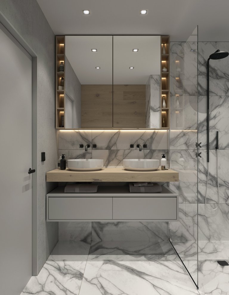 Kompletní návrh rekonstrukce apartmánu pro klientku, která žije většinu času v přírodě a do Prahy jezdí na schůzky.&nbsp;

Její potřeby sjednotit obývací,…