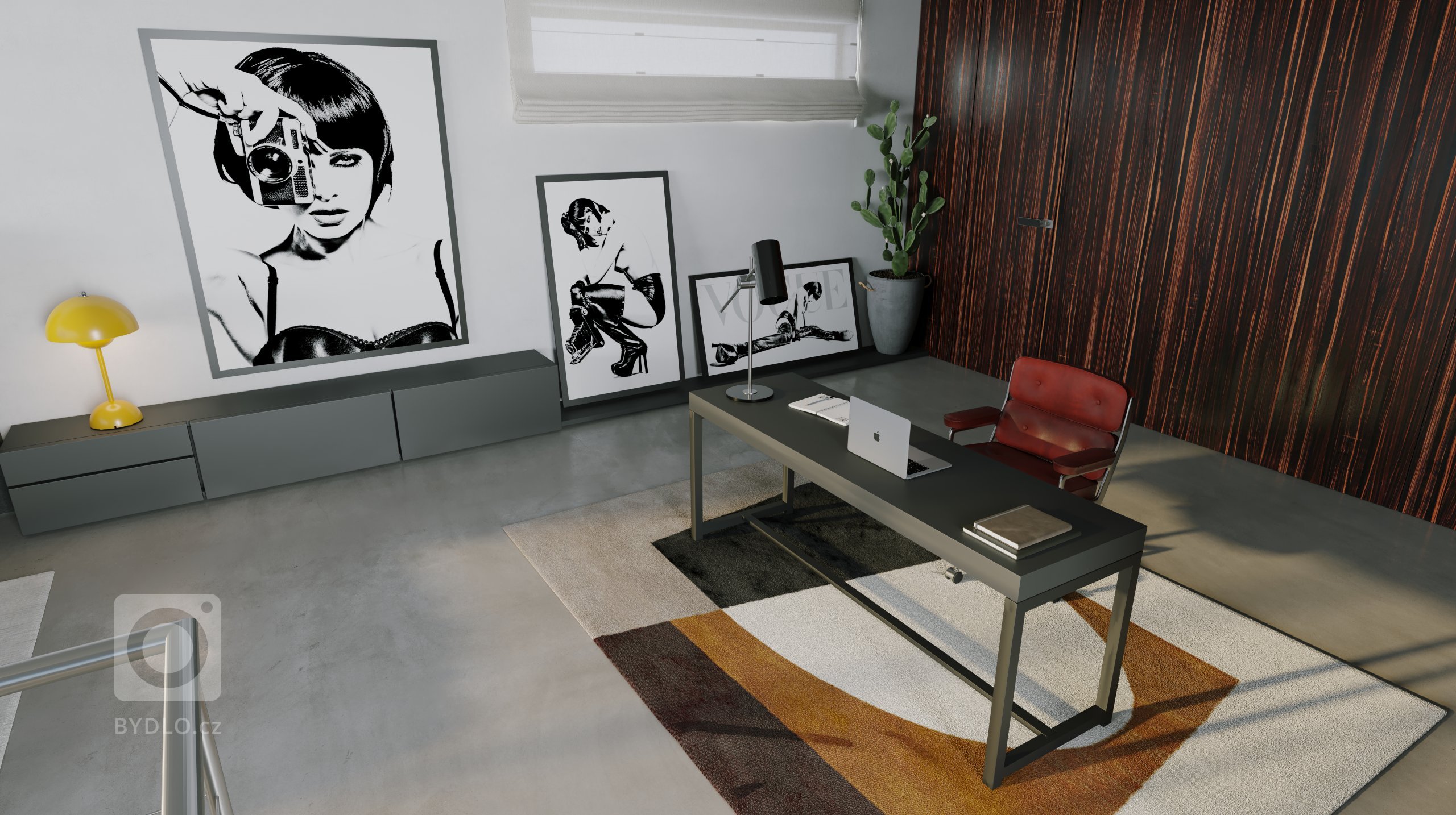 Návrh interiéru pro klienta, který v současné době staví 3 podlažní vilu vsazenou do skalnatého terénu Sardinie. Jeho přání bylo zachovat loftový vzhled 2…