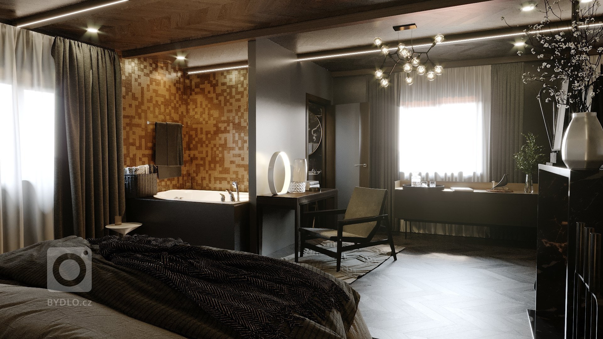 Luxusně zpracovaný apartmán přesně podle zadání klienta, který očekával přírodní materiály, luxus a prostor. Otevřený a vzdušný styl byl navržen přesně dle…
