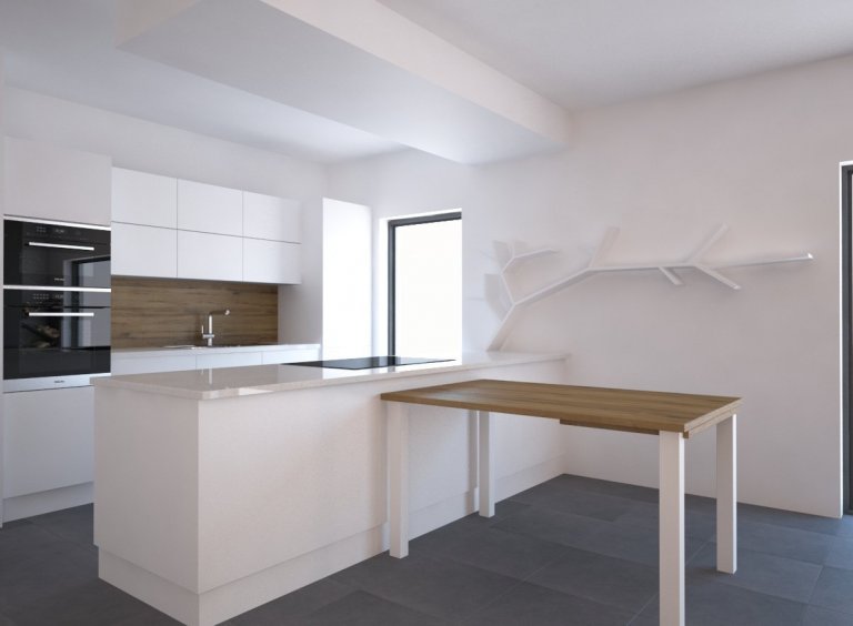 Nový rodiný dům a velký prázdný prostor, který potřeboval minimalistický design.. &nbsp;Vypořádat se požadavky klientky, aby prostor byl prázdý, ale přesto…