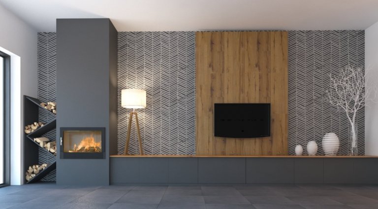 Nový rodiný dům a velký prázdný prostor, který potřeboval minimalistický design.. &nbsp;Vypořádat se požadavky klientky, aby prostor byl prázdý, ale přesto…