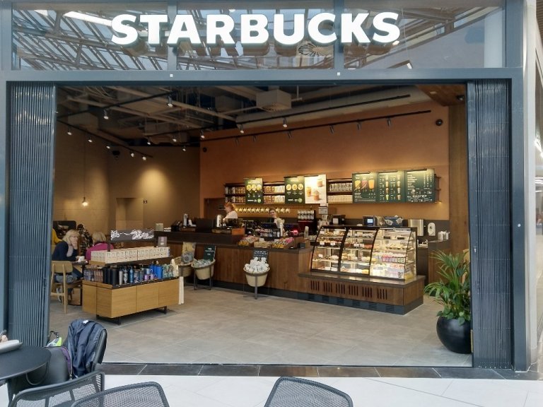 Dekorativní stěrka pro Starbucks