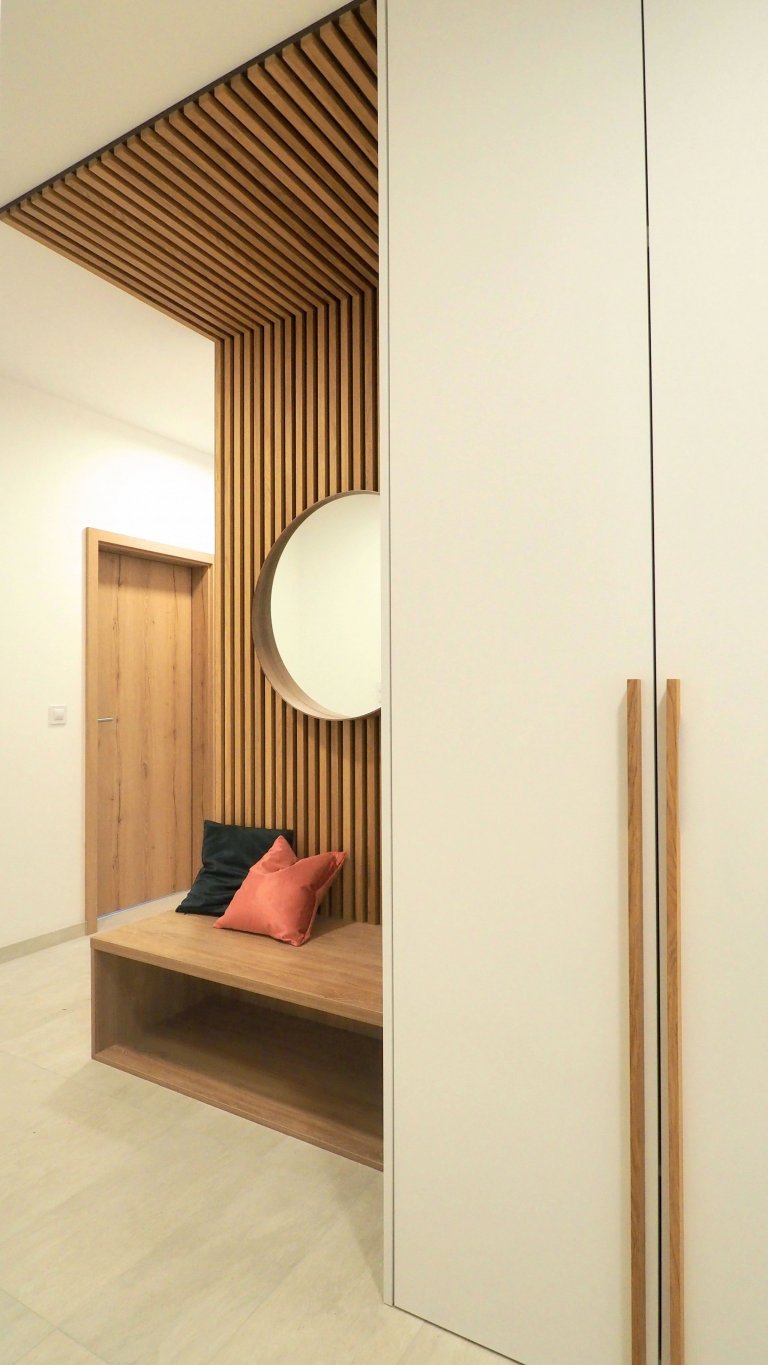 Home staging bytu v novostavbě developerského projektu.
