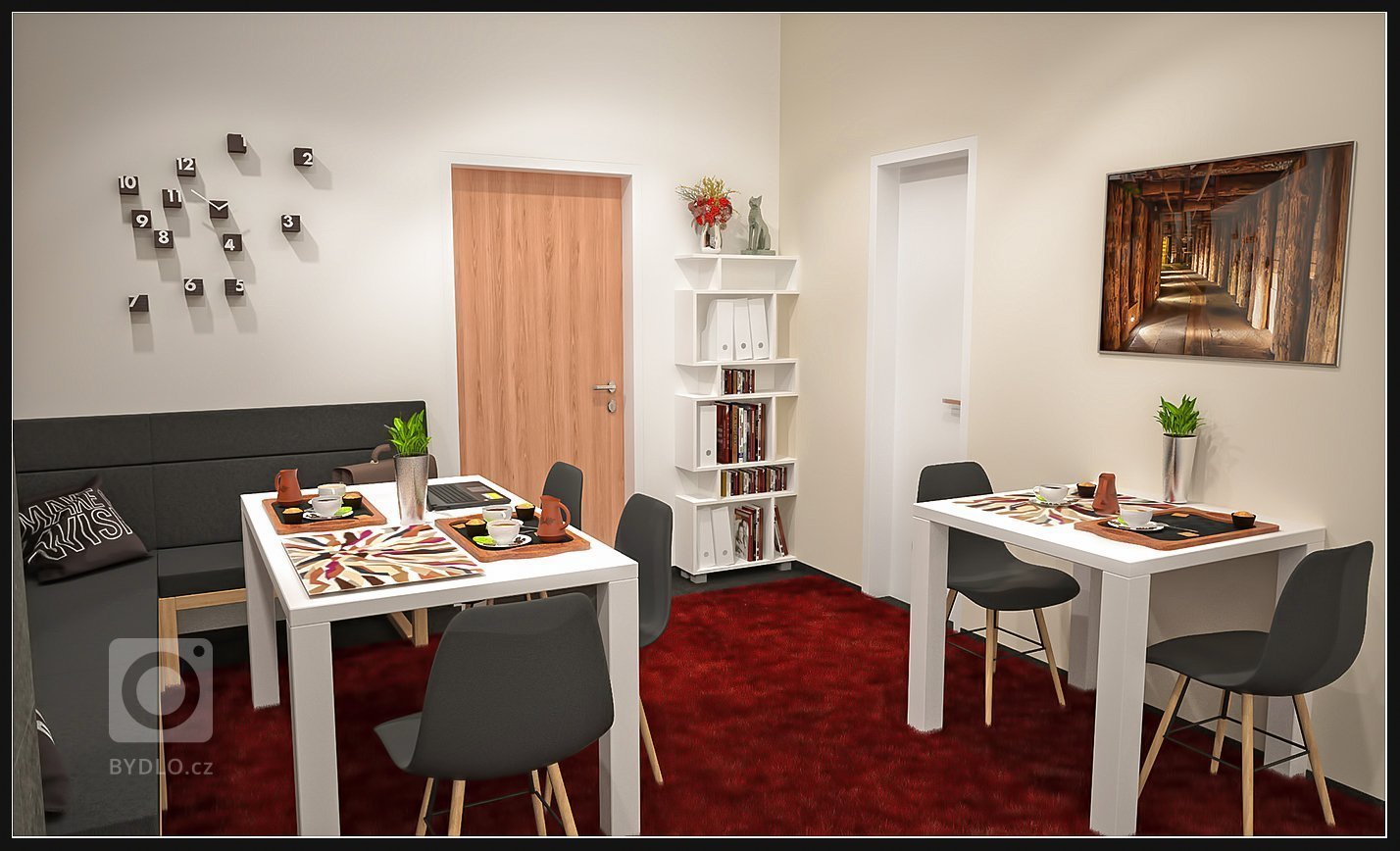 odpočinková místnost u kanceláře