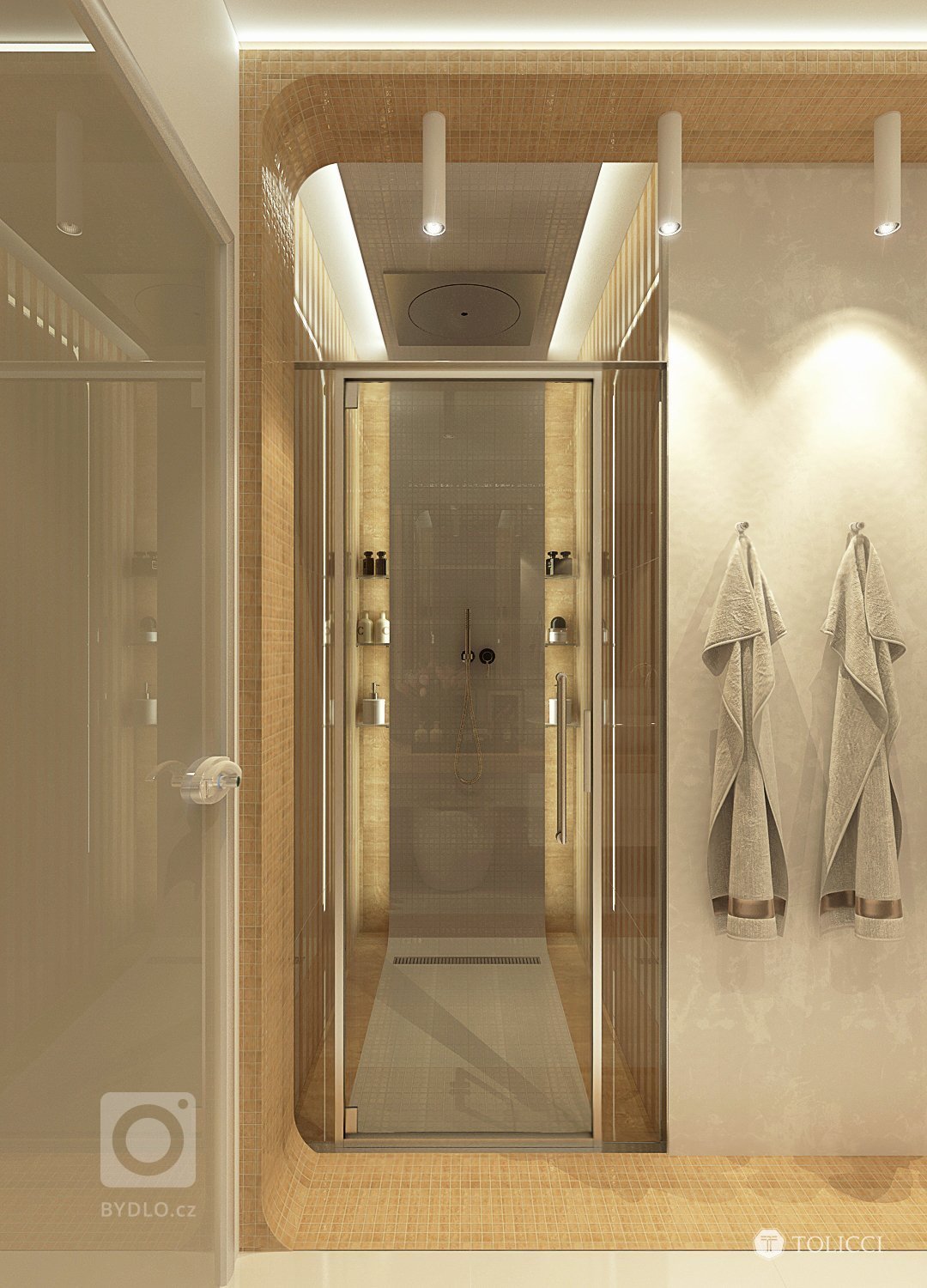 Návrh exkluzívnej kúpeľne vznikol na špeciálnu požiadavku klienta pre vytvorenie dizajnérsky výnimočnej apartmánovej kúpeľne so saunou. Kúpeľňa je vytvorená na…