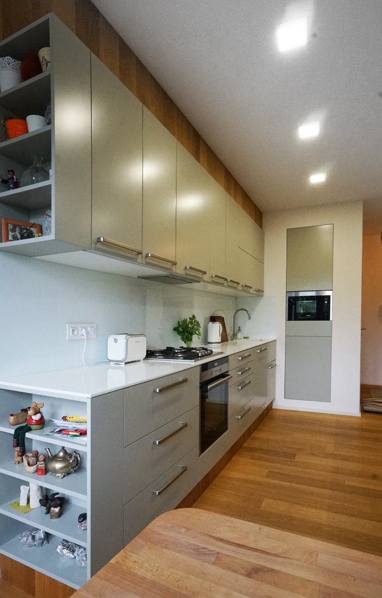 Návrh rekonstrukce malého pražského bytu 60m2 na diposzici 3+kk.
